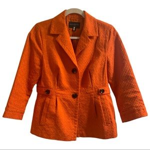 Banana Republic Orange Embossed Blazer- S